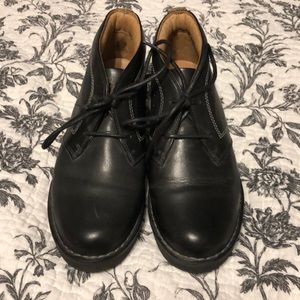 Never worn size 7 black leather booties